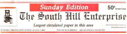 South Hill Enterprise - Sunday Edition